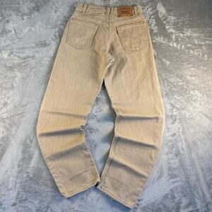 Vintage 90’s Levi’s 550 Beige Relaxed Fit Denim Jeans Size 30 Made in USA